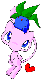 Mew und Mirapla mit Herz